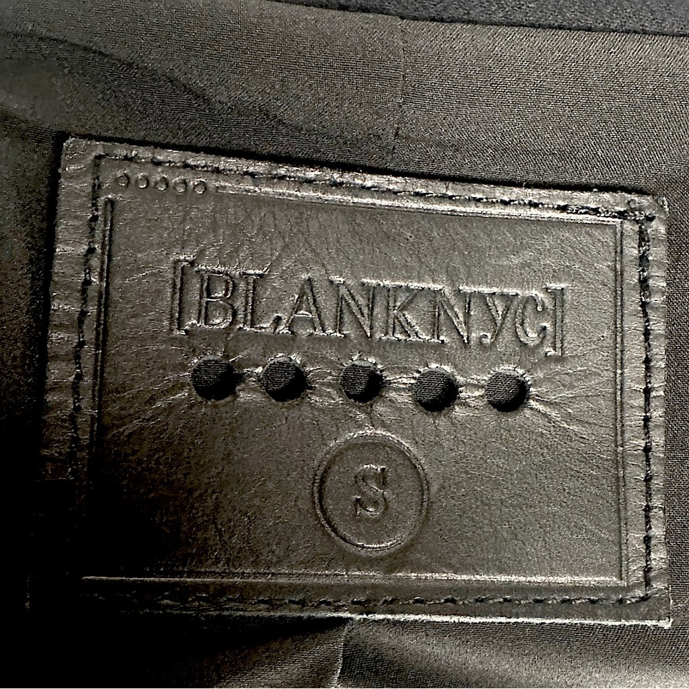 BLANK NYC / Black Double Zip Up Jacket Mesh Panels / Small / Goth Emo Indie - Picture 9 of 10